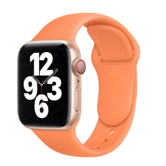 NEW BAND Papaya Sport Silicone For Apple Watch - Picture 1 of 4